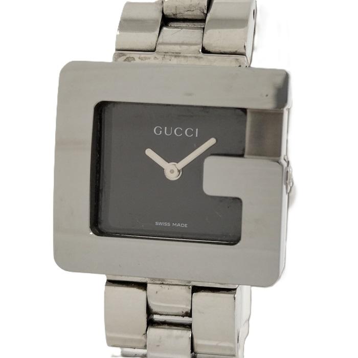 GUCCI（グッチ） レディース 腕時計 Gスクエア SS クオーツ ブラック