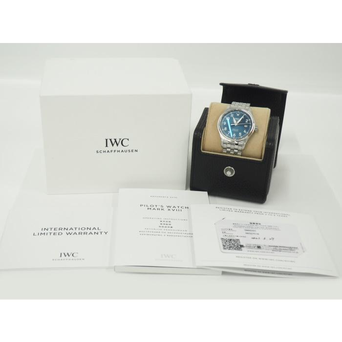 【中古】IWC パイロットウォッチ マークXVIII シャウハウゼン 自動巻き SS ネイビー文字盤 IW327015｜interior-collection｜10