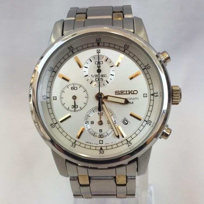中古】セイコー メンズ腕時計 7T92-0LT0 クオーツ クロノグラフ SS GP  
