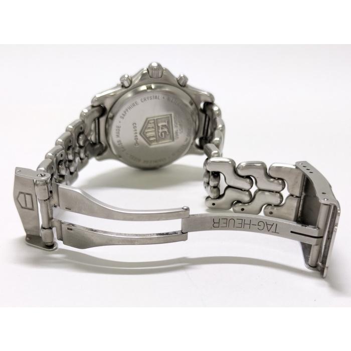 【中古】TAG Heuer セルシリーズ クロノグラフ プロフェッショナル メンズ 腕時計 クオーツ SS ブラック文字盤 CG1110｜interior-collection｜06