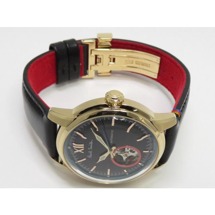 Paul Smith 【中古】Paul キング クロス メンズ時計 自動巻き レザー 