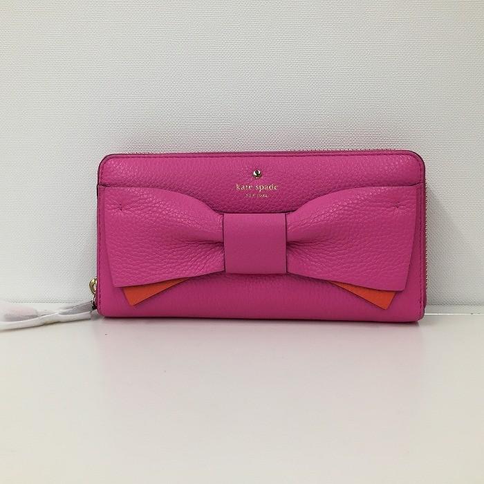 kate spade NEW YORK 【中古】ケイトスペード ラウンドファスナー長  