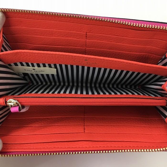 kate spade NEW YORK 【中古】ケイトスペード ラウンドファスナー長 