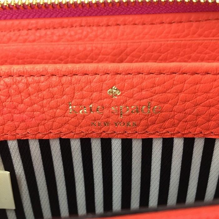 kate spade NEW YORK 【中古】ケイトスペード ラウンドファスナー長 