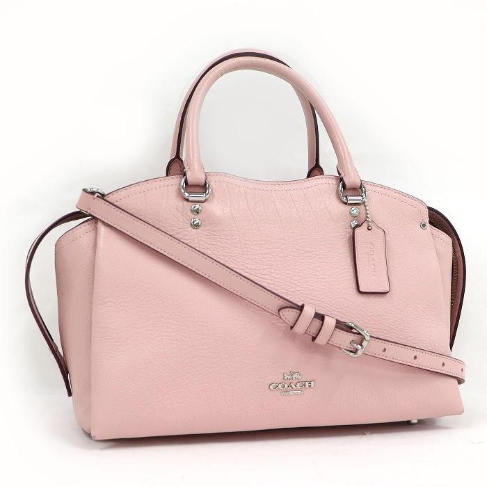 中古】コーチ 2WAY ショルダーバッグ ドリュー サッチェル ブロッサム