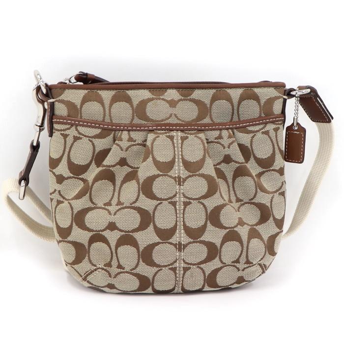 COACH 【中古】コーチ ショルダーバッグ プリテッド スウィング  