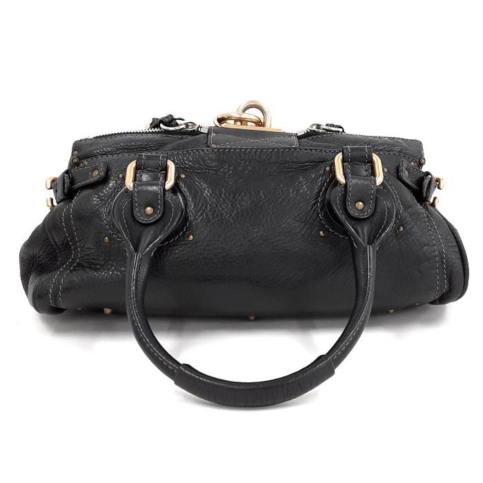 Chloe 【中古】クロエ パディントン ハンドバッグ レザー ブラック  
