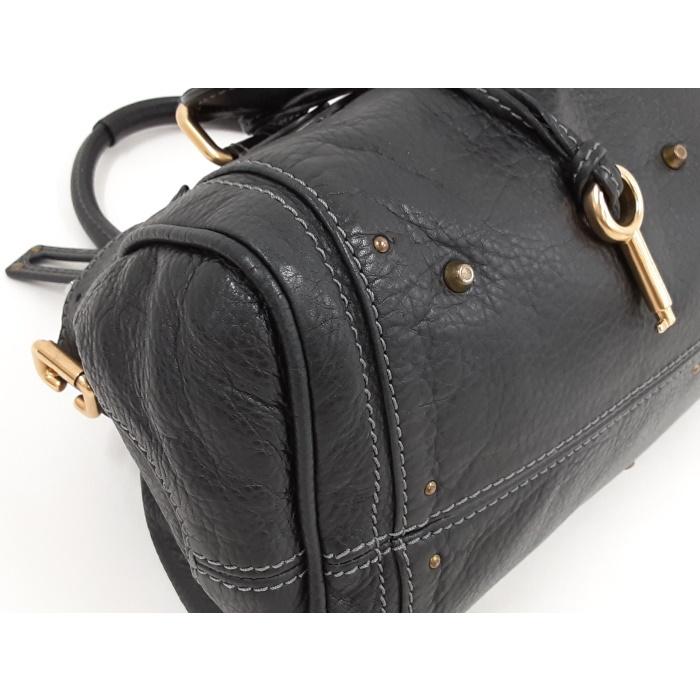 Chloe 【中古】クロエ パディントン ハンドバッグ レザー ブラック  
