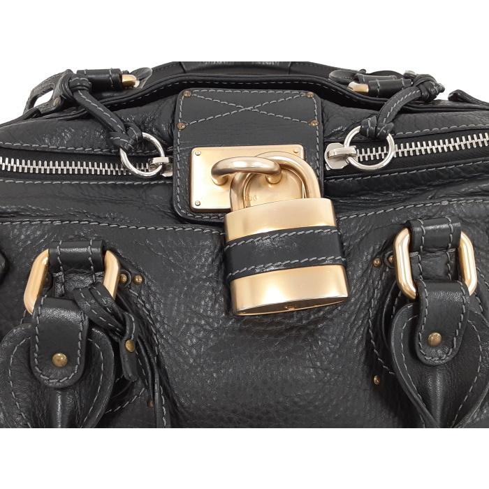 Chloe 【中古】クロエ パディントン ハンドバッグ レザー ブラック  