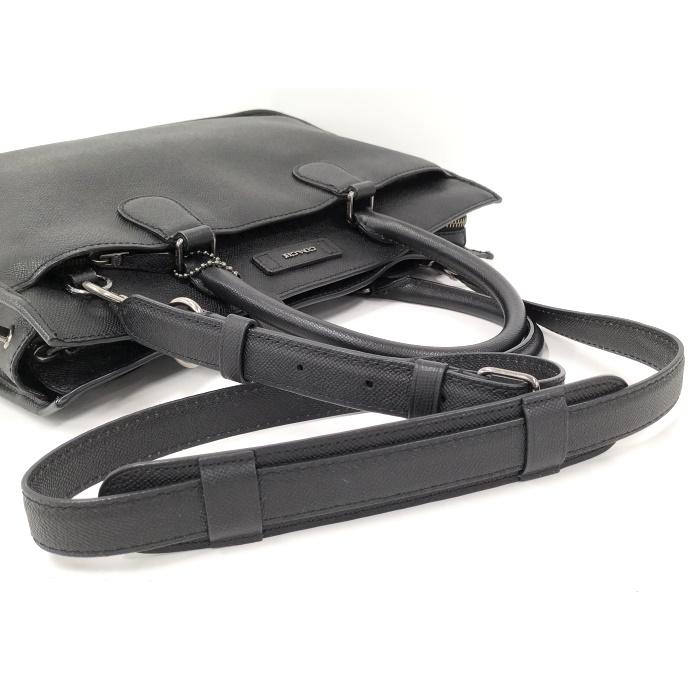 美品 コーチ レザー 2way ショルダーバッグ ローワン ロゴ金具 ブラック COACH（コーチ） 国内発送 バッグ レディース ショルダーバッグ レザー