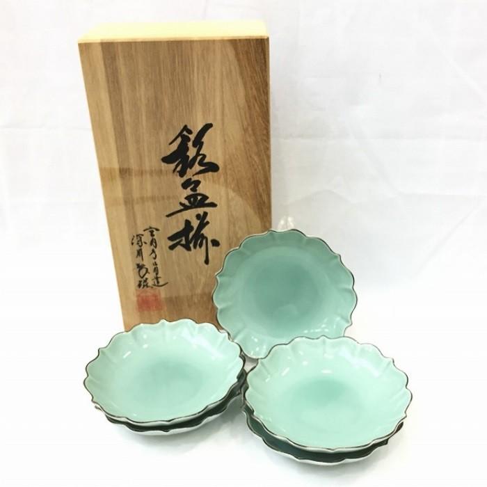 深川製磁皿 4枚セット 深川製磁 角4号飾皿 4