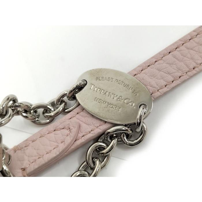 【中古】TIFFANY＆Co. 2WAYバッグ リターントゥ ティファニー レザー ピンク｜interior-collection｜08