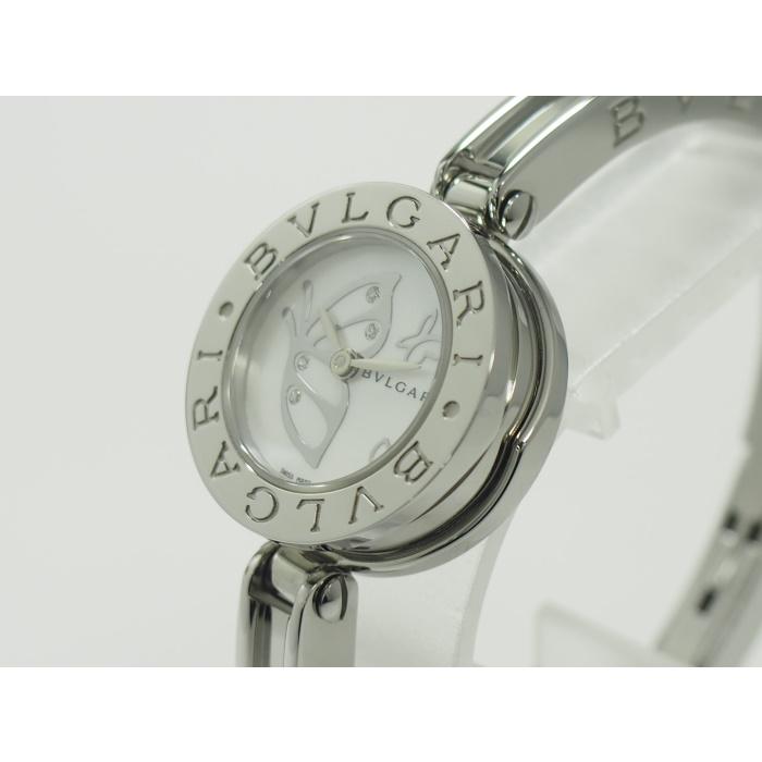 【中古】BVLGARI B-zero1 レディース 腕時計 バタフライ 4P SS クオーツ ホワイトシェル文字盤 BZ22S｜interior-collection｜03