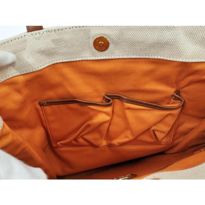 TORY BURCH（トリーバーチ） トートバッグ キャンバス レザー ベージュ