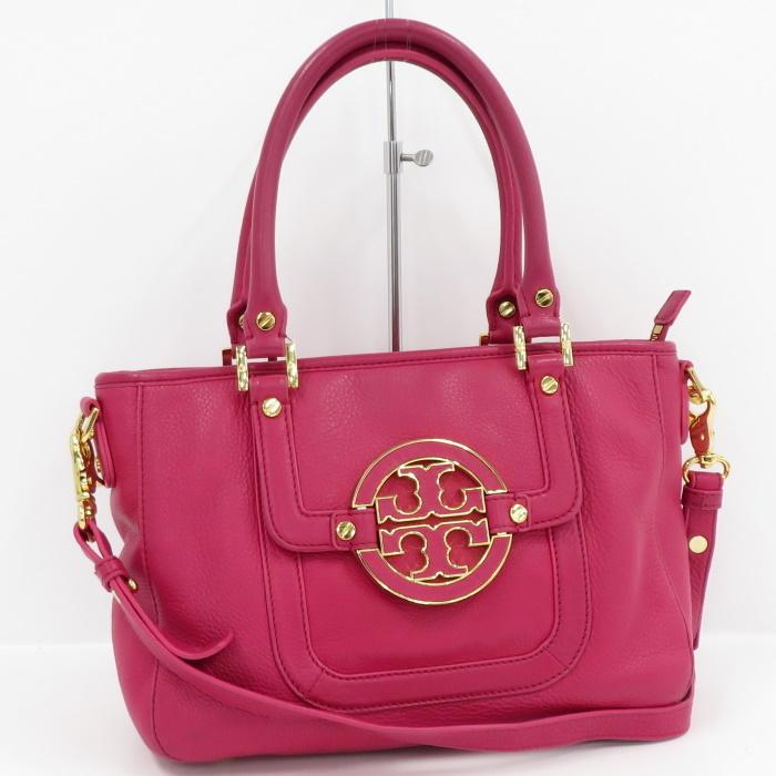 TORY BURCH 【中古】トリーバーチ アマンダ ミニ サッチェル ホーボー  