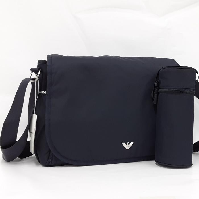 ARMANI 【中古】アルマーニ マザーズバッグ セット イーグルプレート 