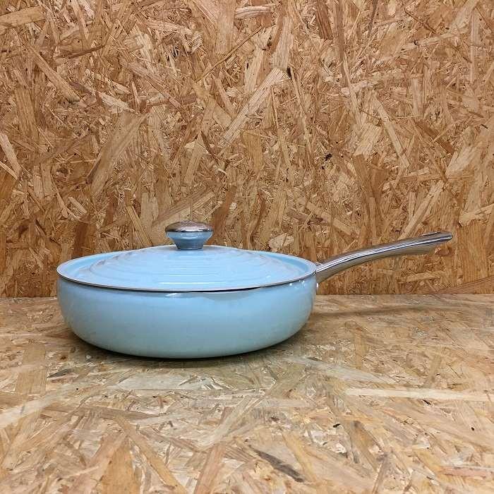 MEYER 【中古】マイヤー サークルパン LPT-P26FBU ブルー 26cm