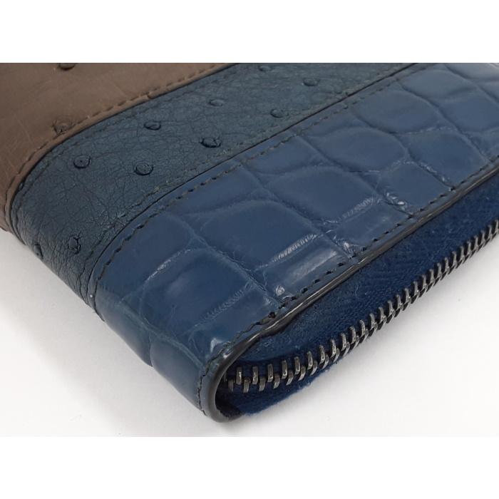 BOTTEGA VENETA 【中古】ボッテガヴェネタ ラウンドファスナー長財布 