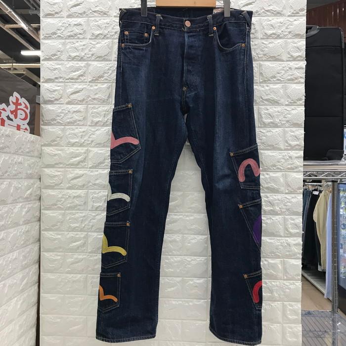 希少EVISU メニーポケット　W34×34 【美品】 EVISU メニーポケット 32×34 - メルカリ