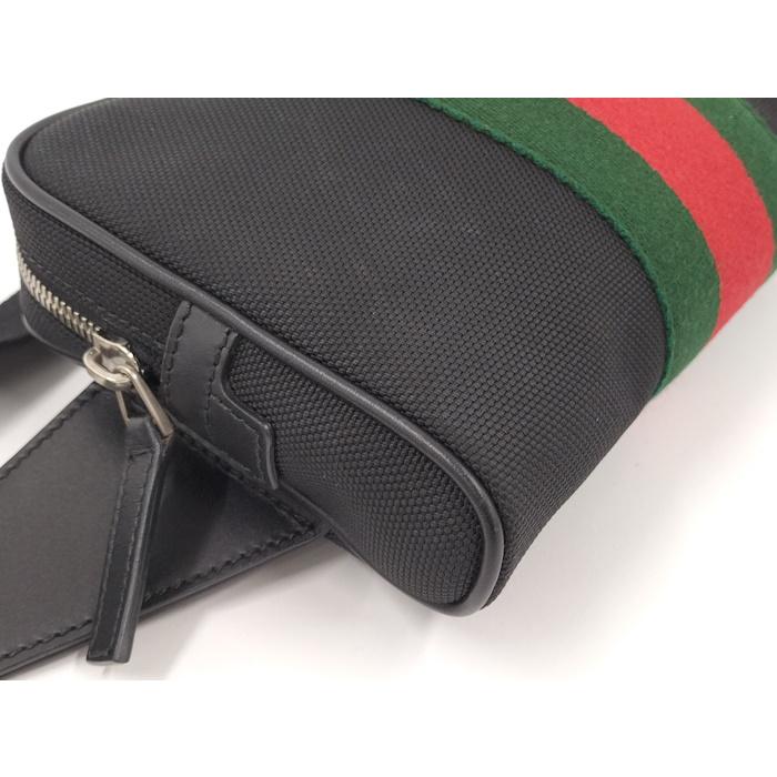 GUCCI（グッチ） ウエストバッグ シェリーライン キャンバス ブラック