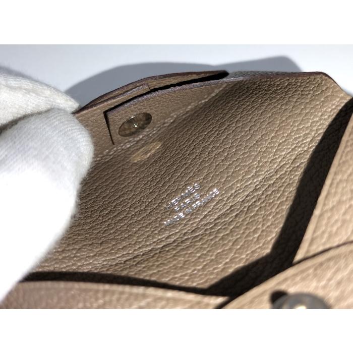 HERMES（エルメス） バスティア コインケース レザー エトゥープ