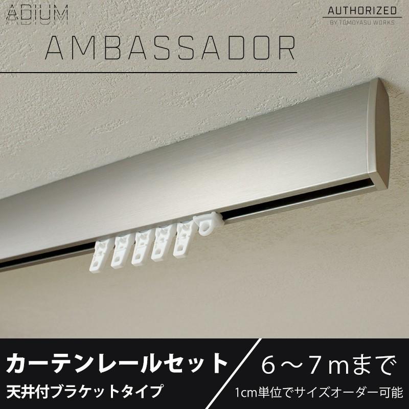 セット Adiamceset07 カーテン レールのインテリアデポ 天井付け 6 7mまで アンバサダー おしゃれ カーテンレール アイアン セット Adium アンバサダー Ambassador おしゃれ カーテンレール ポール