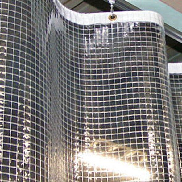 ビニールカーテン　防寒　PVC透明　糸入り　防炎　オーダーサイズ　JQ　巾401〜500cm　丈201〜250cm　FT07