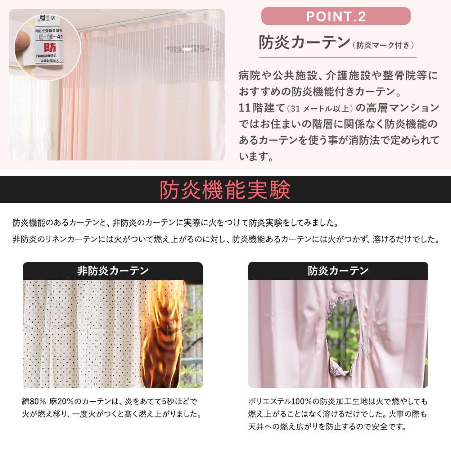 医療用 病院用 カーテン 間仕切り 防炎 防汚 制菌 防臭 オーダーサイズ オールインワン 幅251〜300cm OKC5_3