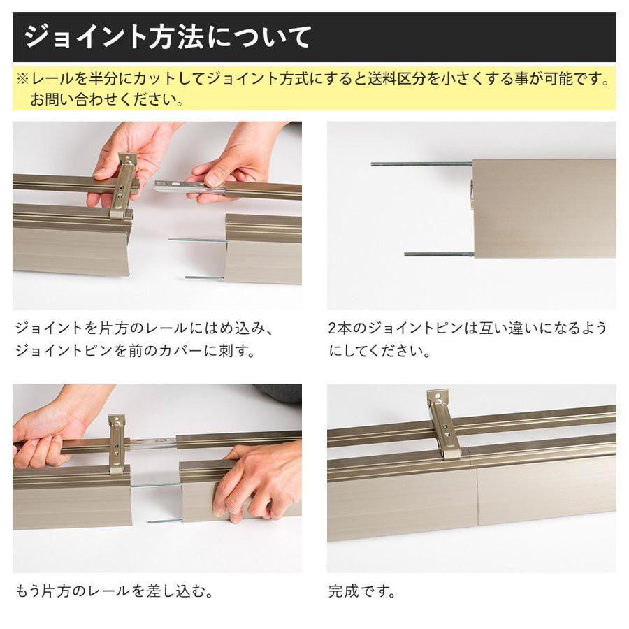 カバー付 カーテンレール エコ 静音タイプ ボックスタイプ 高さ6cm ダブルセット2ｍまで Jq Kbb6r 21w カーテン レールのインテリアデポ 通販 Yahoo ショッピング