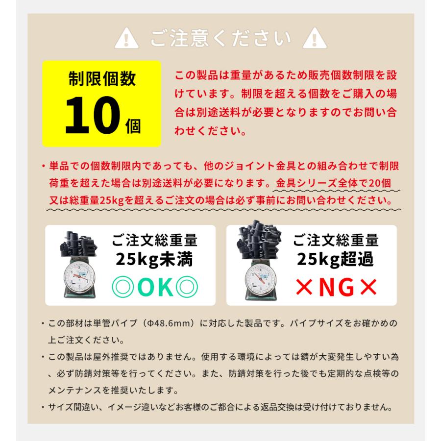 単管パイプ キャスター ジョイント 金具 足場 種類 部品 工場 小屋 diy