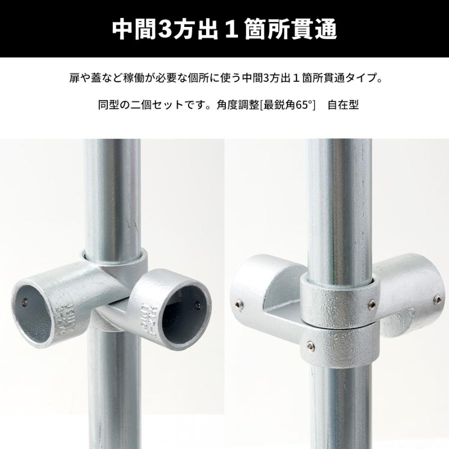 単管パイプ ジョイント 金具 種類 部品 継手 工場 小屋 diy 屋外対応 