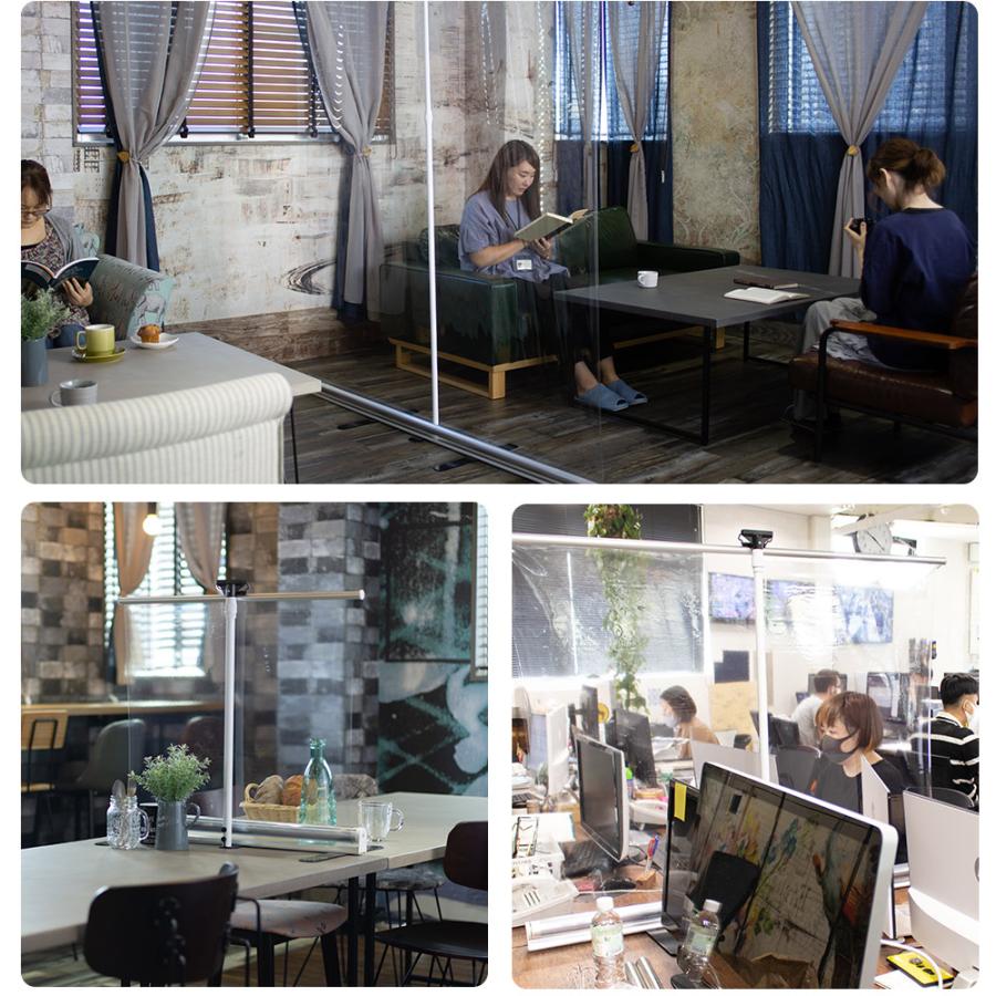 ［即日発送］ 飛沫防止 ビニール パーテーション 透明シート コロナ対策 飛沫防止スタンド どこでもシールド TT31 幅151〜180×丈200cm RSN 【P2885245987】(14812円)