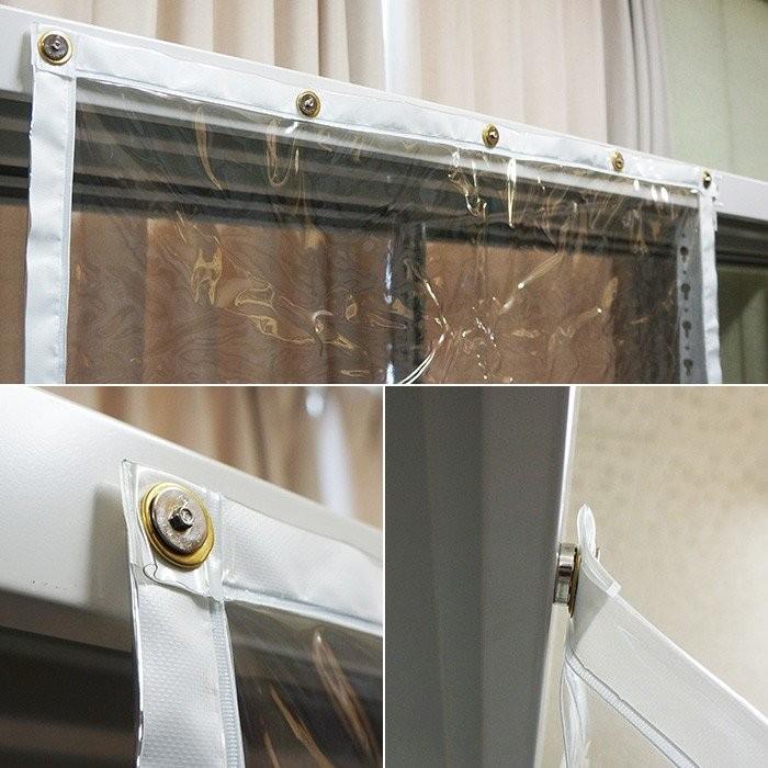 ビニールカーテンオプション 超強力マグネット金具 ネジ式ハトメ用メス