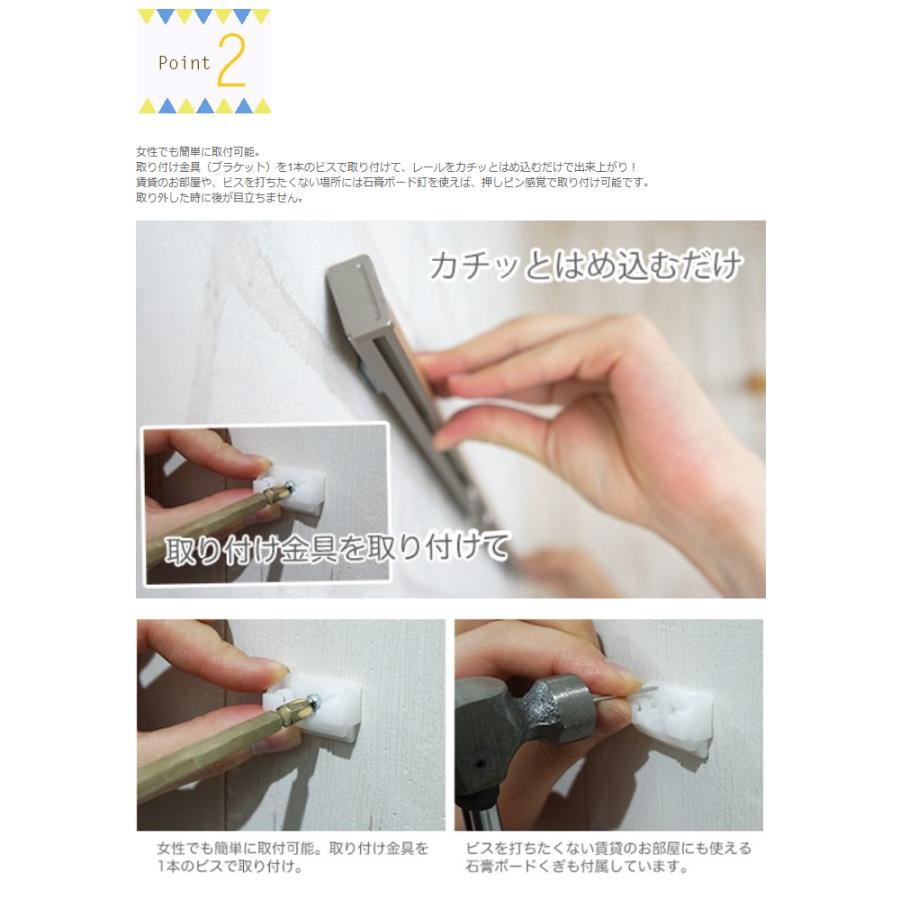 ピクチャーレール 壁 Diy ディスプレイ 壁面収納 インテリア デコレールセット 1cm 300cm 3m Sprdr3 カーテン レールのインテリアデポ 通販 Yahoo ショッピング