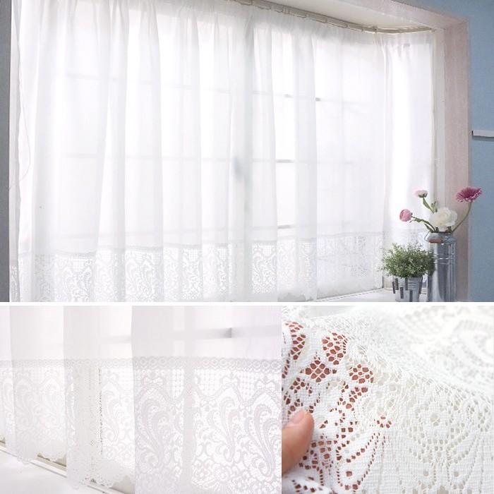 友安製作所 出窓用カーテン ミラーレースカーテン ストレート ソフィー