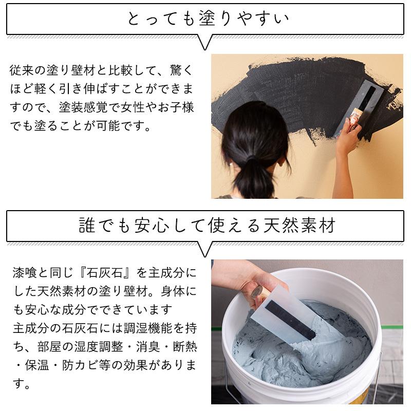 ひとりで塗れるもん 最新発見 壁材 Diy 漆喰 簡単 4kg 内装用 塗り壁 塗料