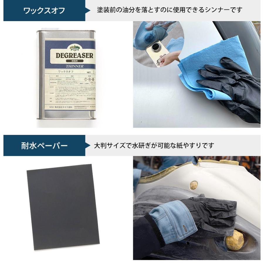 爆安プライス 車 塗装 塗料 施工道具 車塗装 ペンキ カーペイント はじめて車塗装セット 3人セット