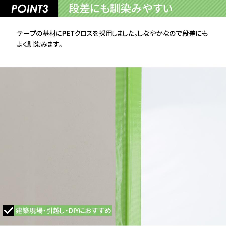 養生テープ 剥がし跡が残らない 緑 剥がせる マスキングテープ Diy わさびちゃん 50mm 25m 5巻セット Toolmt1675set05 カーテン レールのインテリアデポ 通販 Yahoo ショッピング