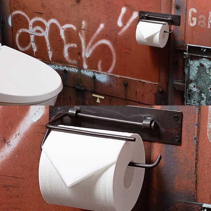 トイレットペーパーホルダー アイアン おしゃれ 壁付け トイレ