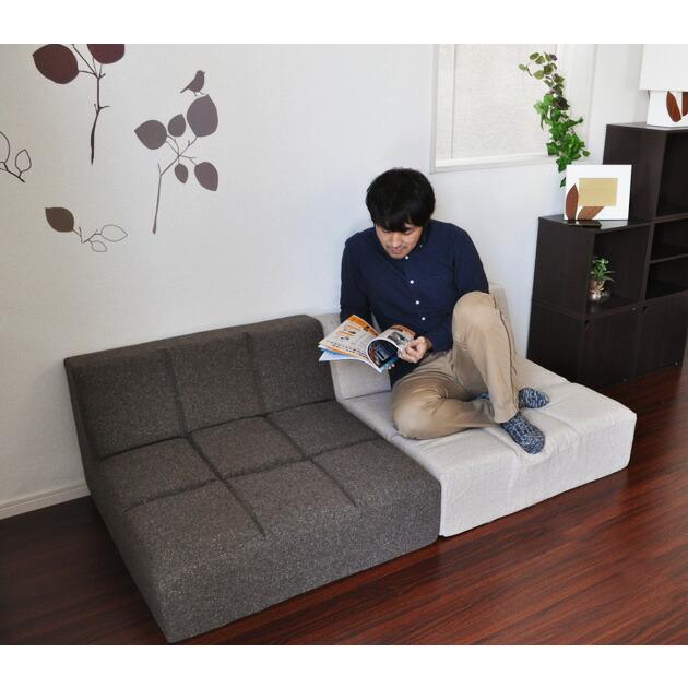 ローソファー フロアソファ 日本製 1人掛け用 ソファ 【FLEKAN SOFA