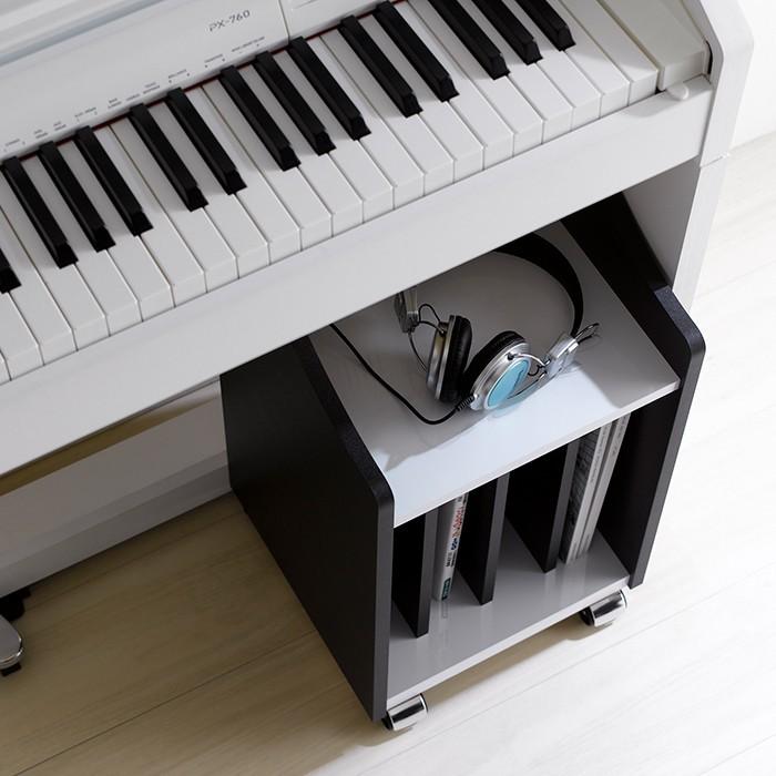 ピアノワゴン 楽譜収納 収納ワゴン ピアノ下収納ワゴン キャスター付き 本棚 本 Amk 0043 インテリアfesta 通販 Yahoo ショッピング