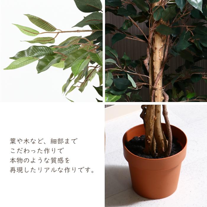 人工観葉植物 フィカス フェイクグリーン 大型 7号鉢 : インテリア
