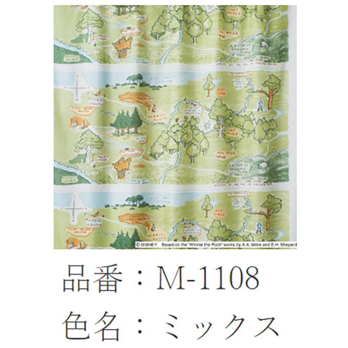 スミノエ ディズニー レースカーテン プー/100エーカーの森 100×198cm