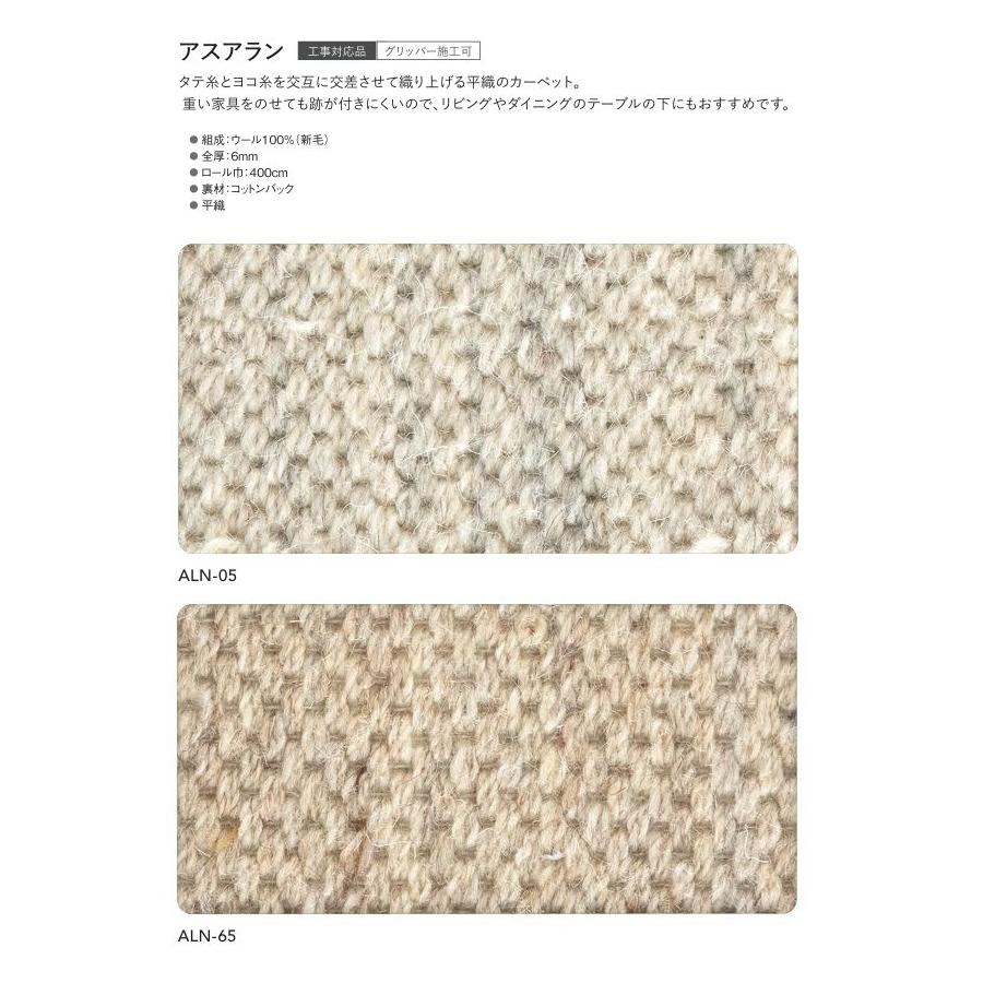 カーペット ウール100% アスワン 防炎 制電 防虫 遮音 床暖房対応 アスアラン 幅191〜210ｃｍＸ長さ191〜210ｃｍまで_1