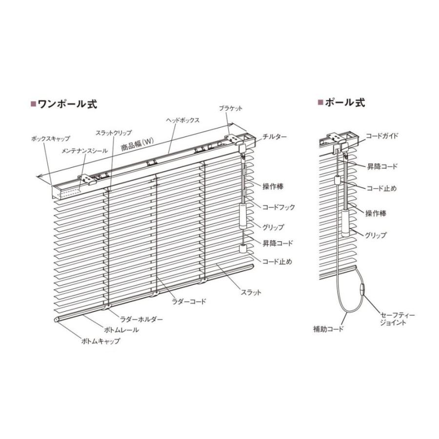 ニチベイ（Nichibei） ブラインド 25mmスラット 高遮蔽オーダー