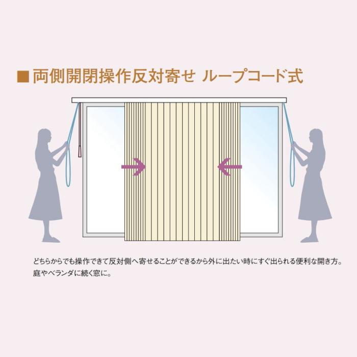 ニチベイ（Nichibei） 縦型ブラインド アルペジオ オプション 両側開閉