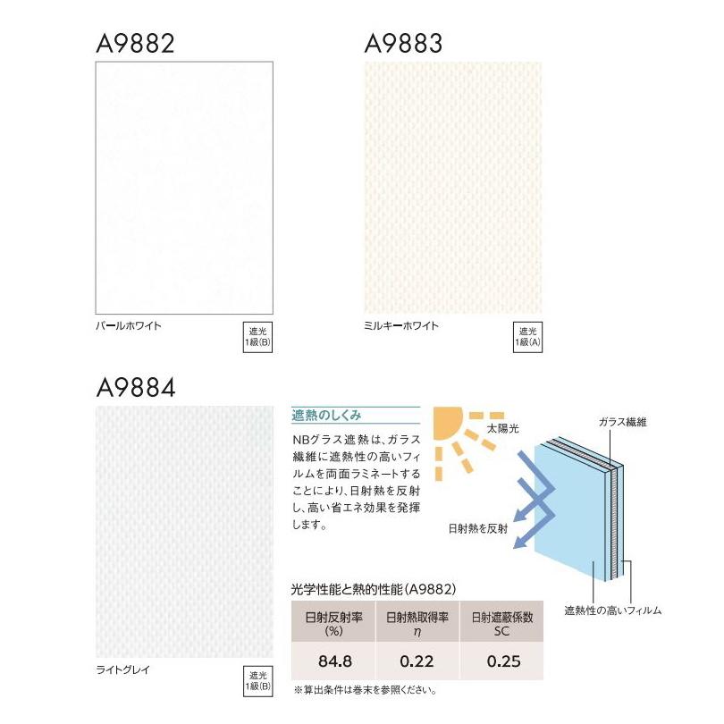 縦型ブラインド ニチベイ アルペジオ NBグラス遮熱 75mm巾 シングルスタイル バトン式 幅30〜120cmX高さ121〜160cmまで｜interior-fuji｜02