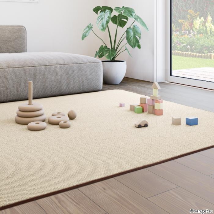 カーペット8畳用 
ローズ サンゲツ（SANGETSU） カーペット 8畳 防炎 制電 防ダニ 抗菌 サン
