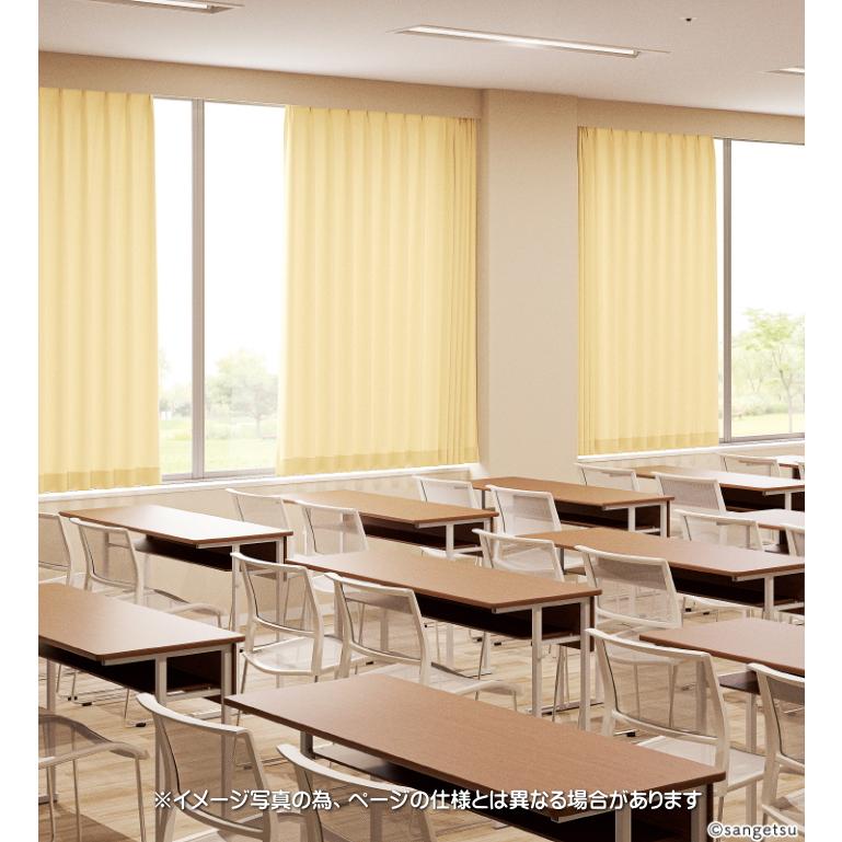 サンゲツ　オーダーカーテン　 アイボリー 防炎カーテン 2600x2730mm サンゲツ（SANGETSU） 防炎 カーテン 日除け 学校 教育施設用