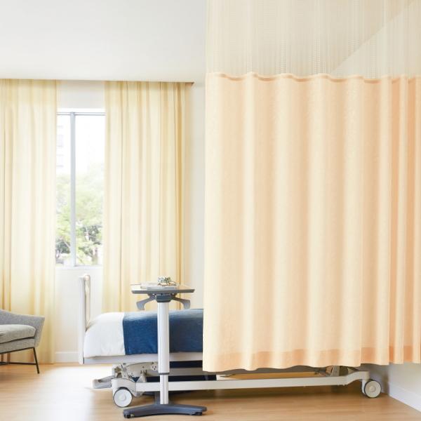 防炎カーテン サンゲツ 病院用 アイダホ メディカル仕様（サンフック使用） ヒダなし PK9056〜PK9059 Sサイズ 巾101〜150cmＸ丈〜217cmまで